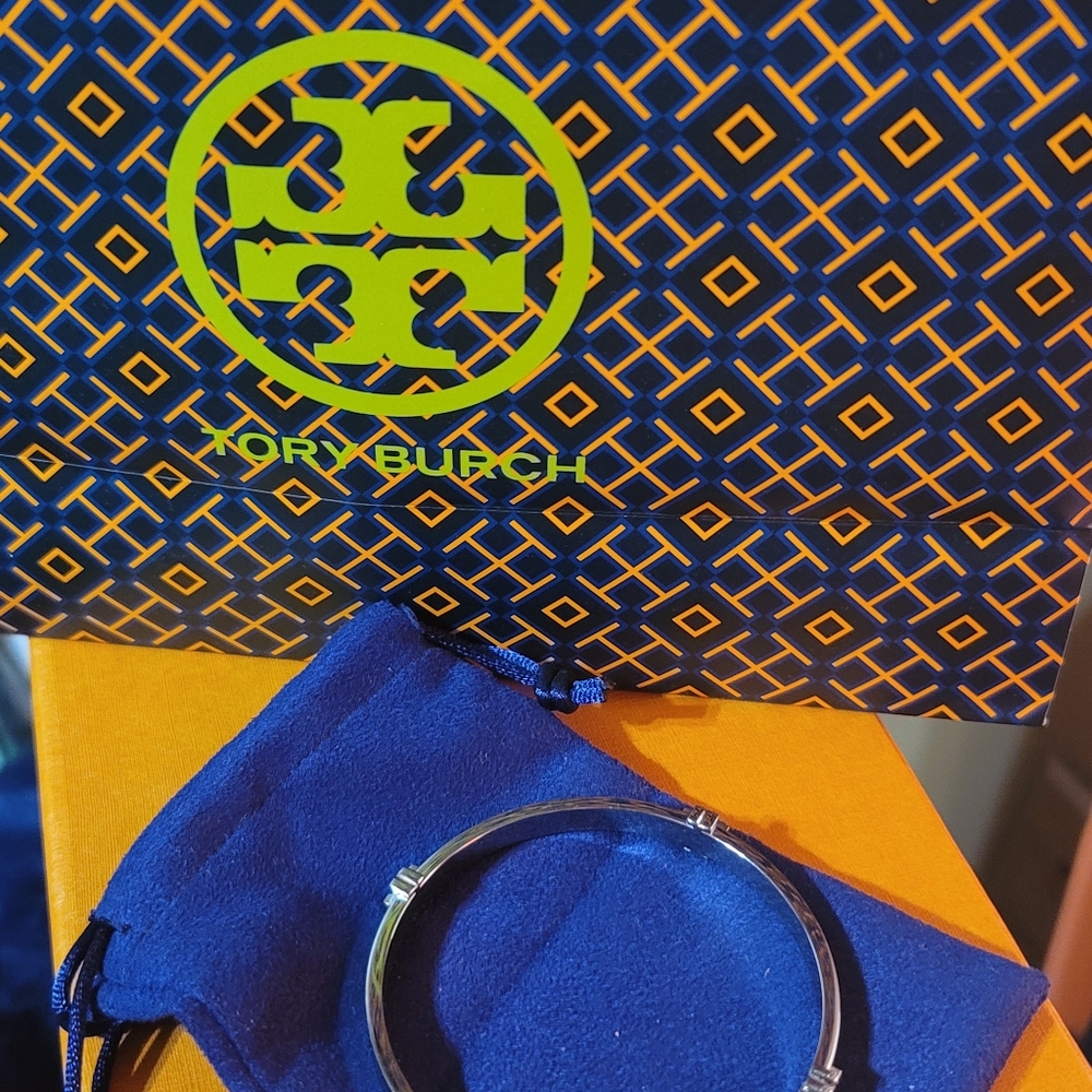 Tory Burch Silver Bangle